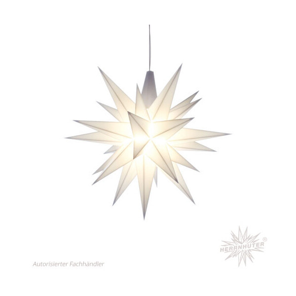 Herrnhuter Sterne Plastik Stern A1e 13 cm weiß LED