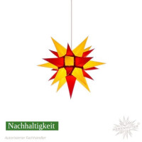 Herrnhuter Sterne Papier Stern I4,40 cm gelb/rot