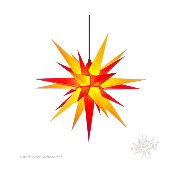 Herrnhuter Sterne Plastik Stern A7,68 cm gelb/rot