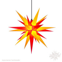 Herrnhuter Sterne Plastik Stern A7,68 cm gelb/rot